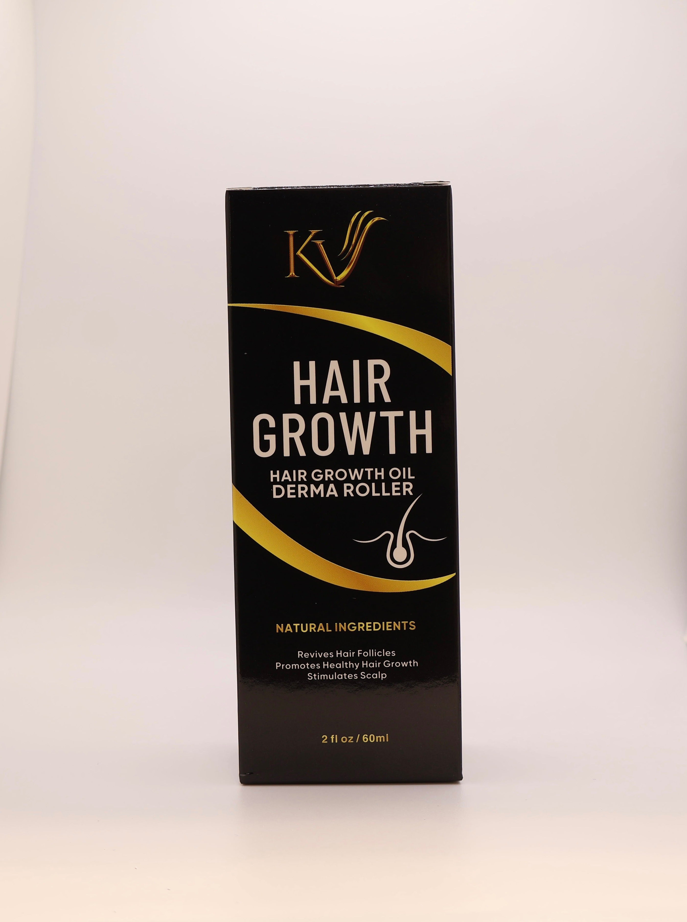KV LUXURY-HAIR GROWTH KIT ( ACEITE +DERMA ROLLER)